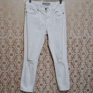 EXPRESS /  strech white jeans